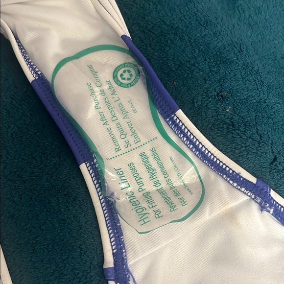 New Kate Spade Blue and White Striped Bikini - Picture 13 of 16